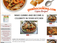 Tablet Screenshot of gumbocooking.com